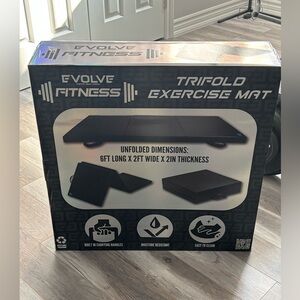 Evolve Fitness Trifold Exercise Mat - Black